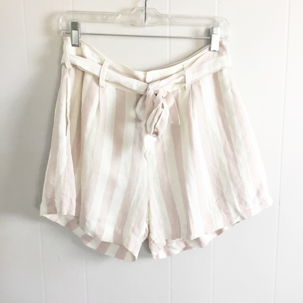 Rails Katy Stripes Shorts Size M New Pink & White - Picture 2 of 8